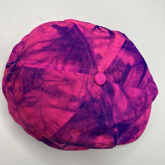Vtg Miller Genuine Draft Light Beer Hat Cap Purple Pink  Tie Dye Snapback Rope - Picture 6 of 10